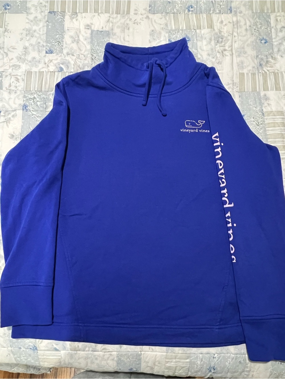 Vineyard Vines Royal Blue Turtleneck Funnel Neck Sweater